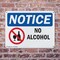 Signmission No Alcohol, 14 in W x Rectangle, Plastic OS-2PACK-NS-P-1014-L-16004 - alternate 3